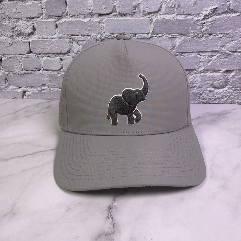Sweet Rollz (Authentic) Elephant Snap-Back Golf Hat - Grey ✅